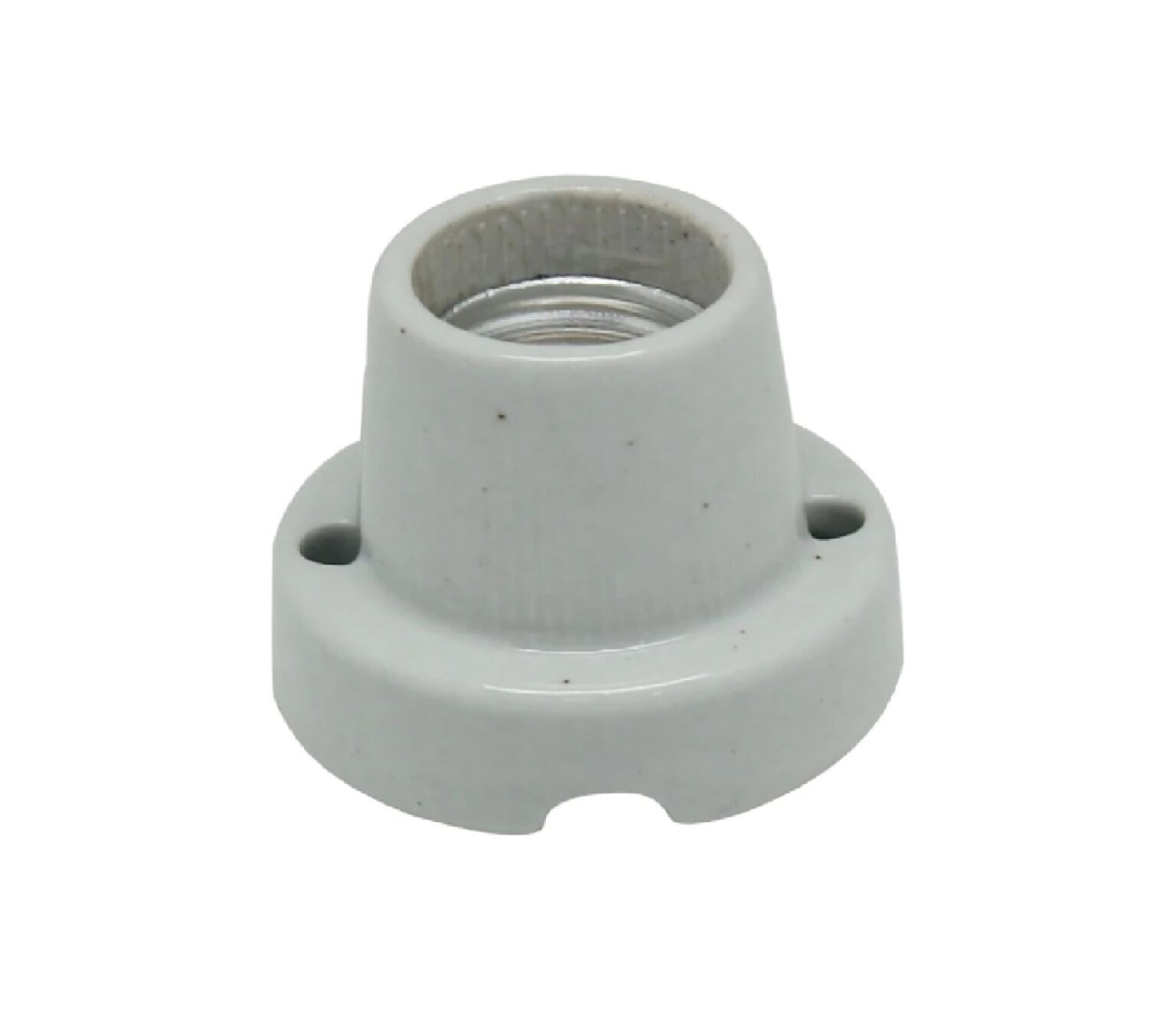 Base Recta Blanco Loza E-27 BOLT