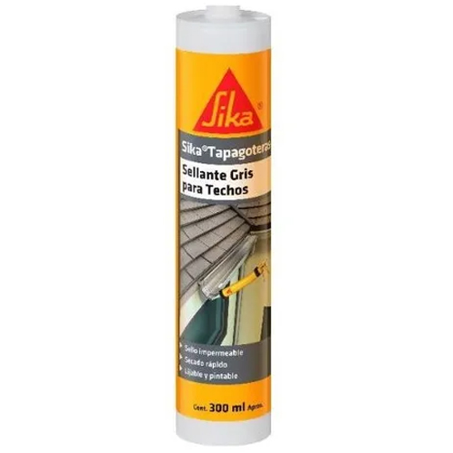 Sika tapagoteras flexible para techos Gris 300 ml