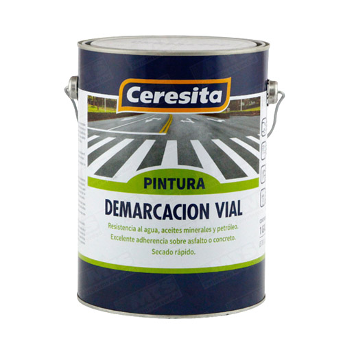 Pintura para demarcacion vial amarilla 1gl Ceresita