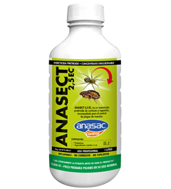 Insecticida Anasect 2.5 ec 1litro Anasac