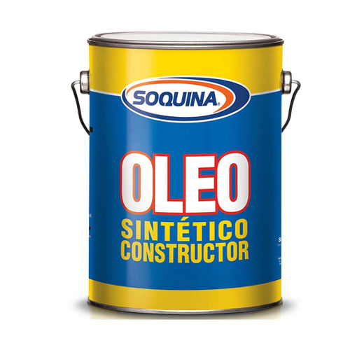 Oleo constructor semibrillo amarillo rey 1gl Soquina