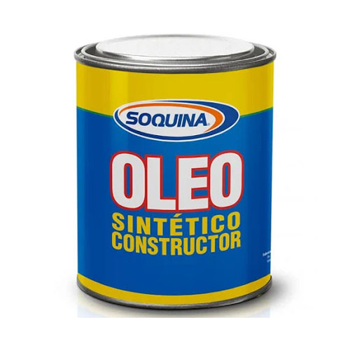 Oleo constructor semibrillo amarillo rey 1/4 gl Soquina