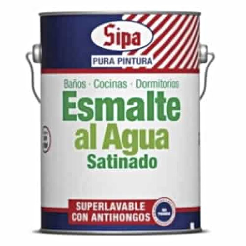 Esmalte al agua blanco satinado gl Sipa