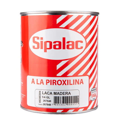 Laca madera a la piroxilina 1/4 gl Sipa