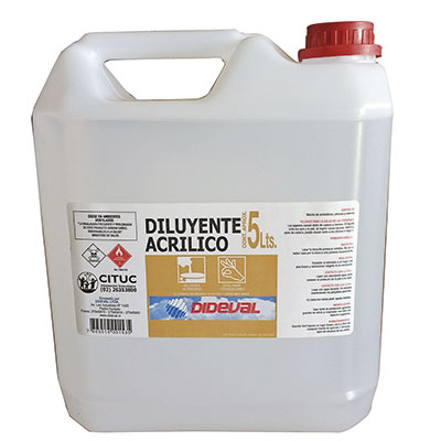 Diluyente acrilico 5 Lts. DIDEVAL