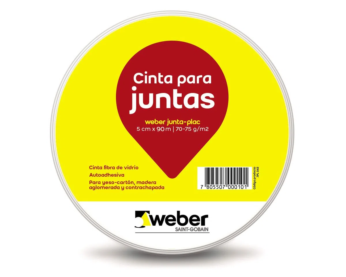 Cinta volcanita 5cm x 90mt Juntaplac Weber