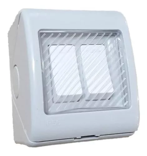 Caja intemperie Hidrobox IP55 C/2 interruptor 9/15A Ekoline