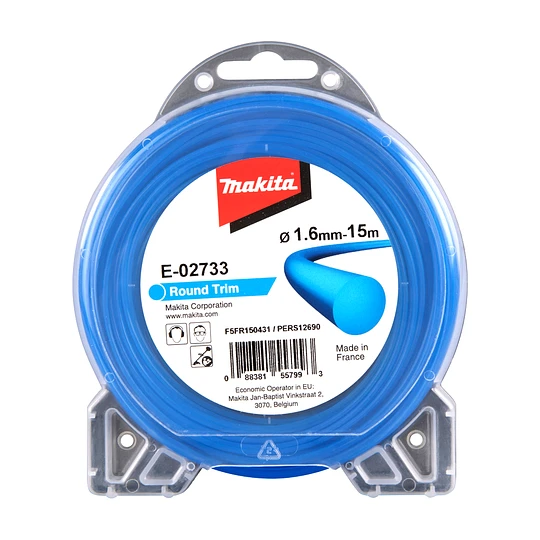 Nylon orillar redondo azul/1,6 mm/15 mt Makita