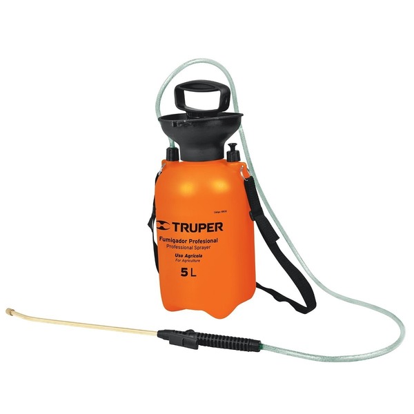 Fumigador a presion 5 Lts con manguera y lanza Truper 10836