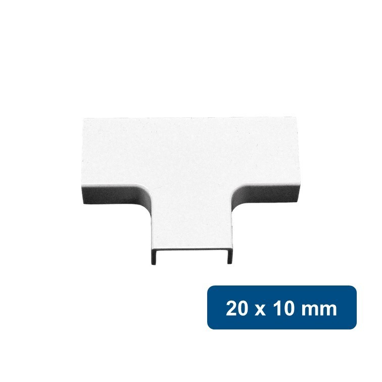 Tee canaleta electrica 20 x 10mm