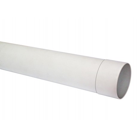 Tubo bajada canaleta  75 mm x 3 mts blanco Hoffens