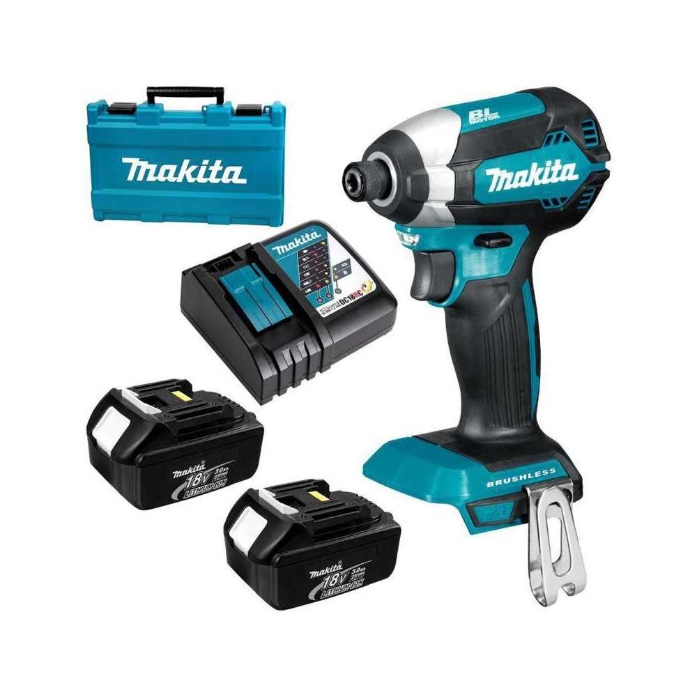 Atornillador impacto inalambrico 18V 2bat+carg. Makita