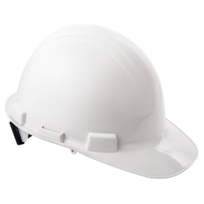 Casco con arnes plastico blanco Lioi