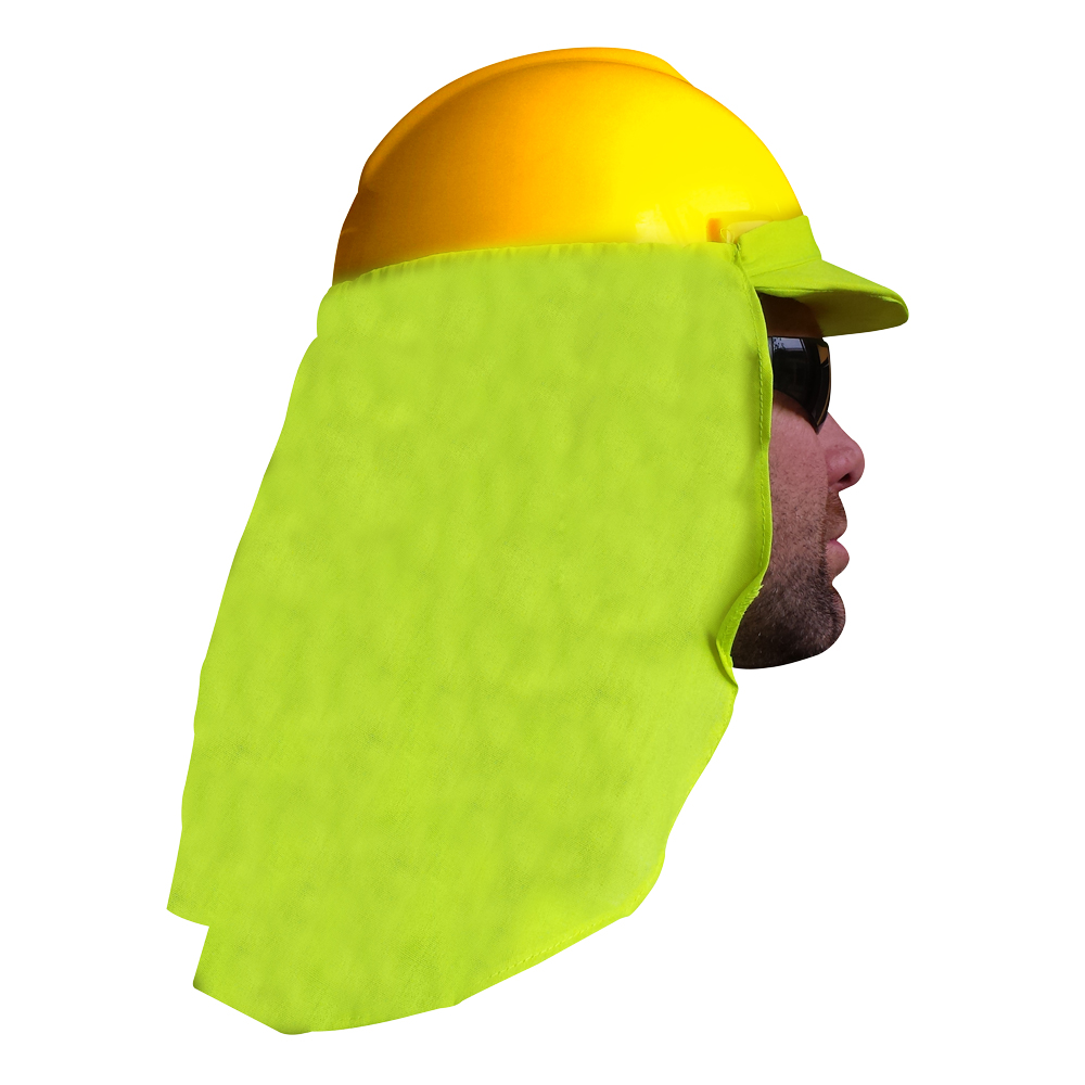 Gorro cubre nuca para casco verde fluor Lioi