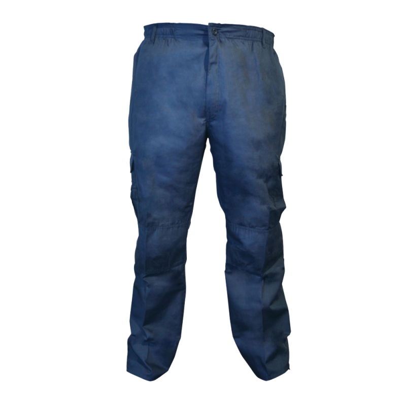 Pantalon cargo azul c/polar talla L Lioi