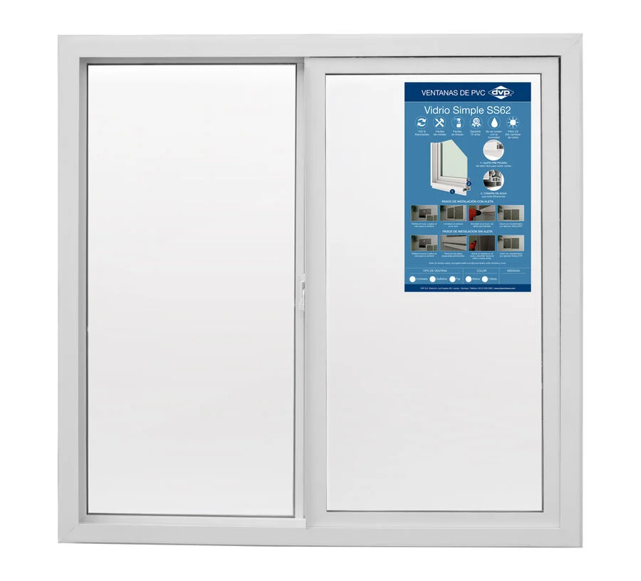 Ventana corredera advance 100 x 100 cm vidrio simple DVP