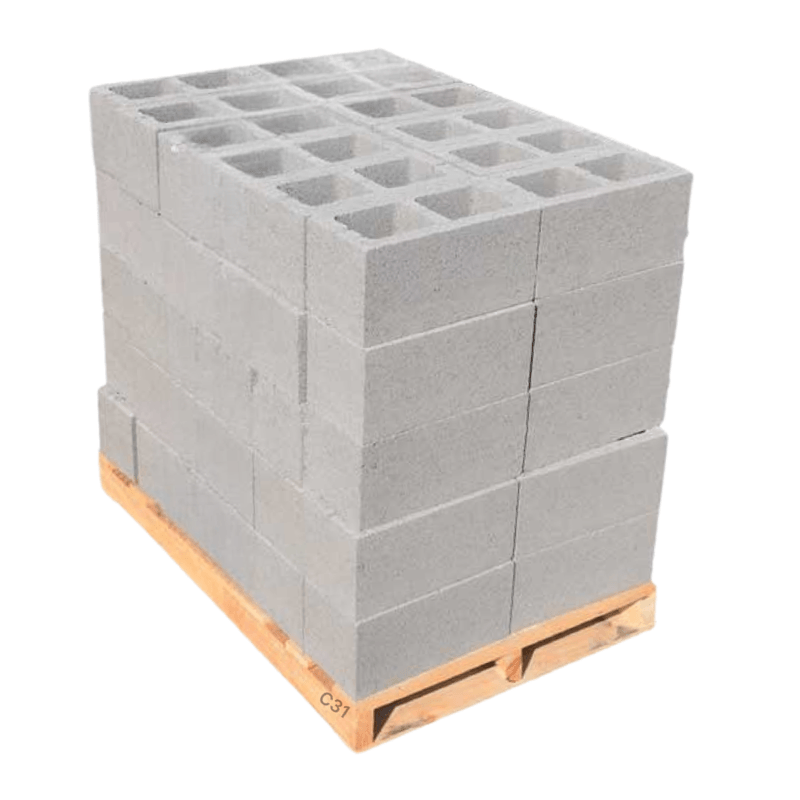 Pallet bloque  9 x 19 x 39 cm (210un)  Aconcret