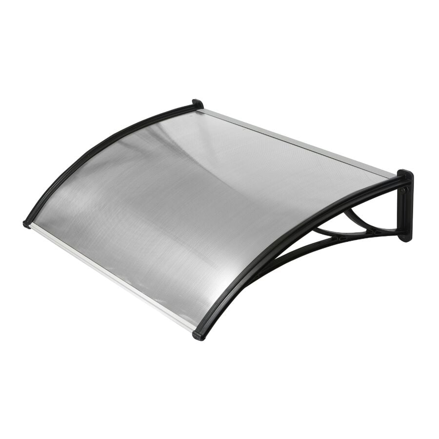 Alero listo curvo policarbonato 1 x 1.05 mts transparente DVP