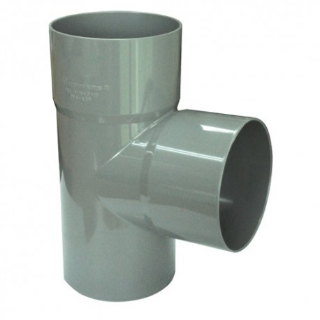 Tee sanitario gris 40 x 40mm