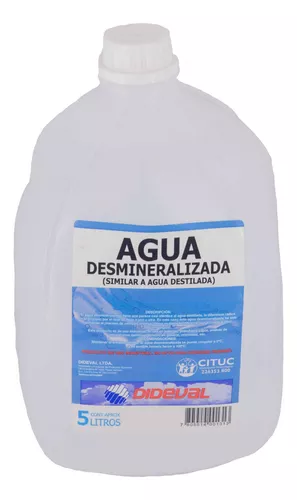 Agua desmineralizada 5lt Dideval