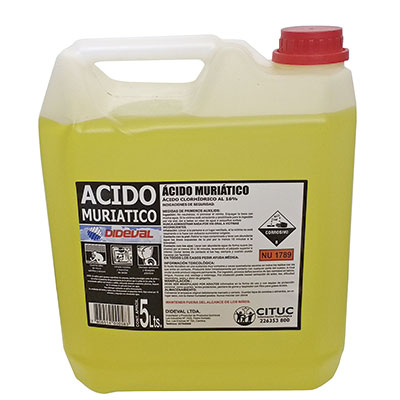 Acido muriático 5lt Dideval