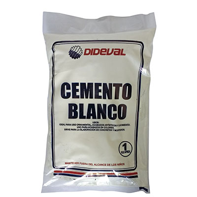 Cemento blanco 1kg Dideval